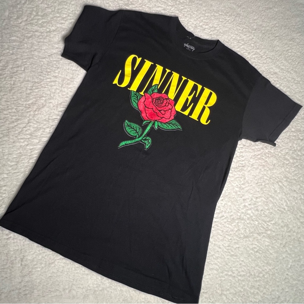 2/$20 💥 EUC (M) Yours Truly Black Phora Sinner Graphic T-Shirt (3622)
